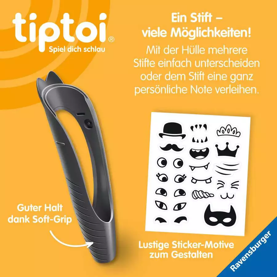 Ravensburger tiptoi® Stift-Hülle zum Wechseln in Schwarz bunt