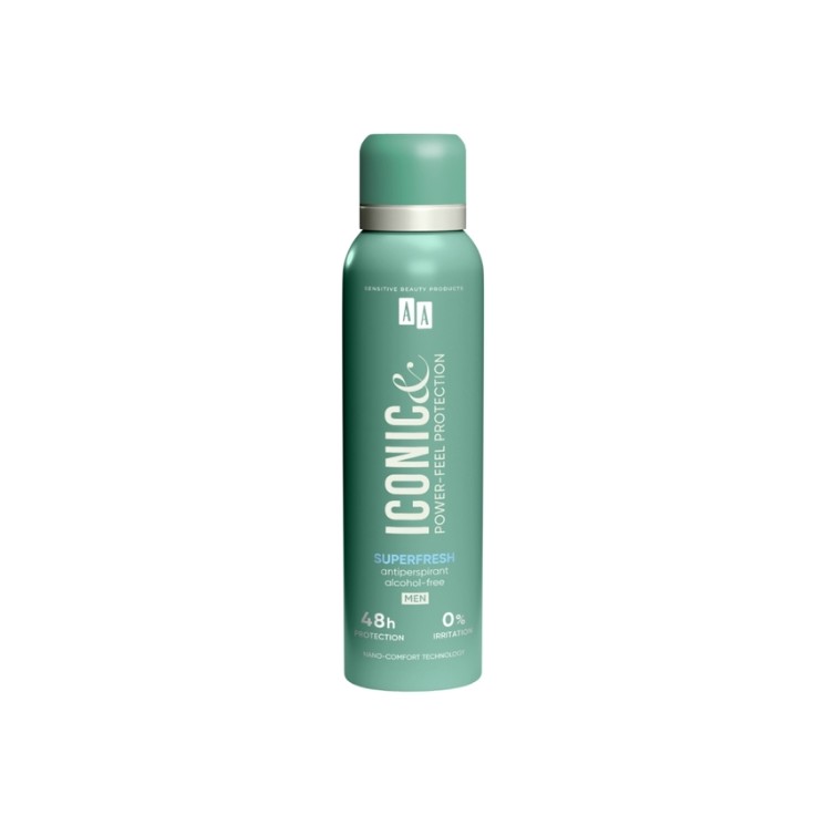 AA Iconic MEN Antyperspirant w sprayu Superfresh dla mężczyzn 150 ml