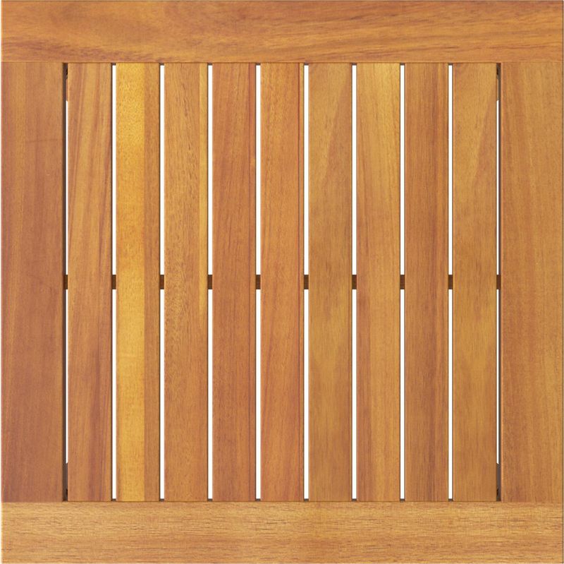 vidaXL - Bijzettafel - Bruin - Massief Acaciahout - 45x45x38 cm