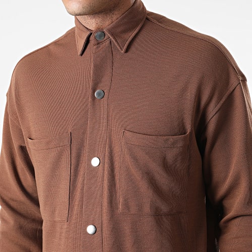 Ensemble Surchemise Et Pantalon Jogging LL610 Marron