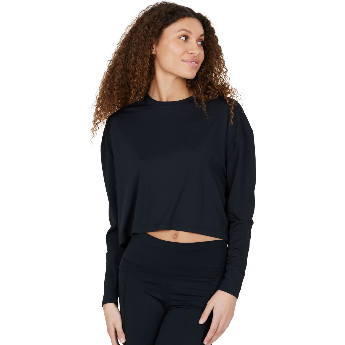 Athlecia Offner Langærmet Crop Top Dame