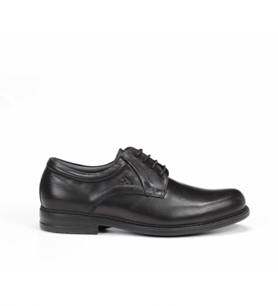 Sapatos Fluchos Simon 8466 em couro preto