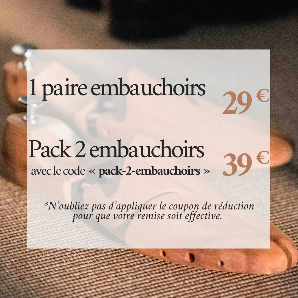 Embauchoir Cèdre-Paire d'embauchoirs en cèdre