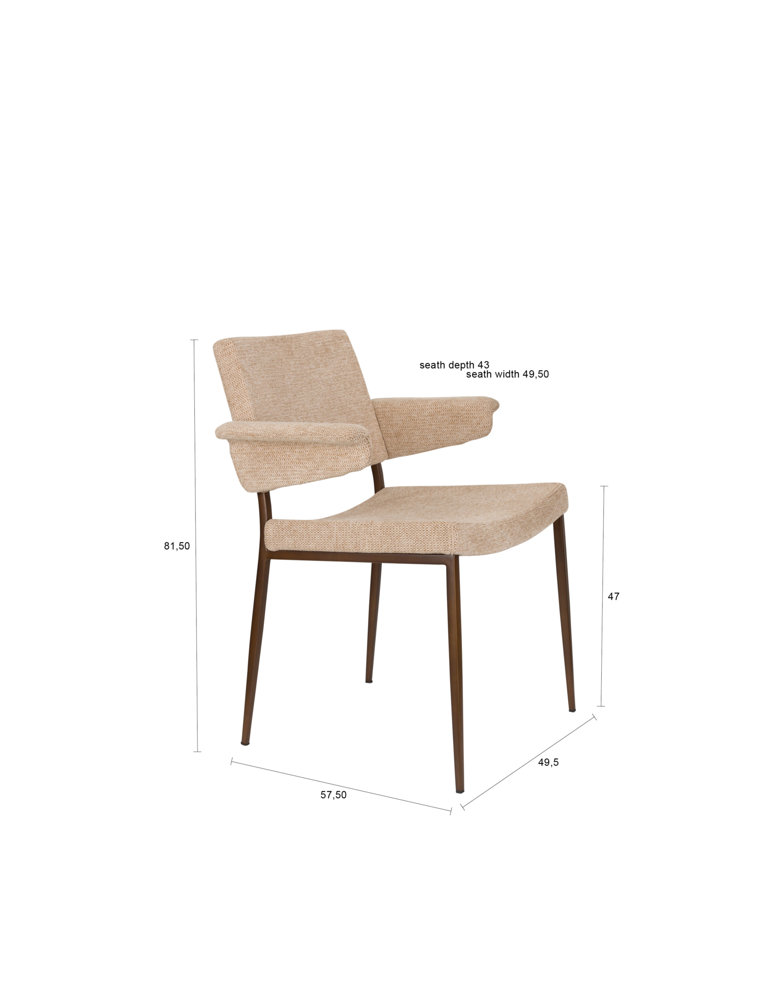 Armchair Portland Beige