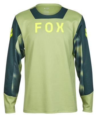 Maillot Manches Longues Fox Defend Taunt Enfant Vert