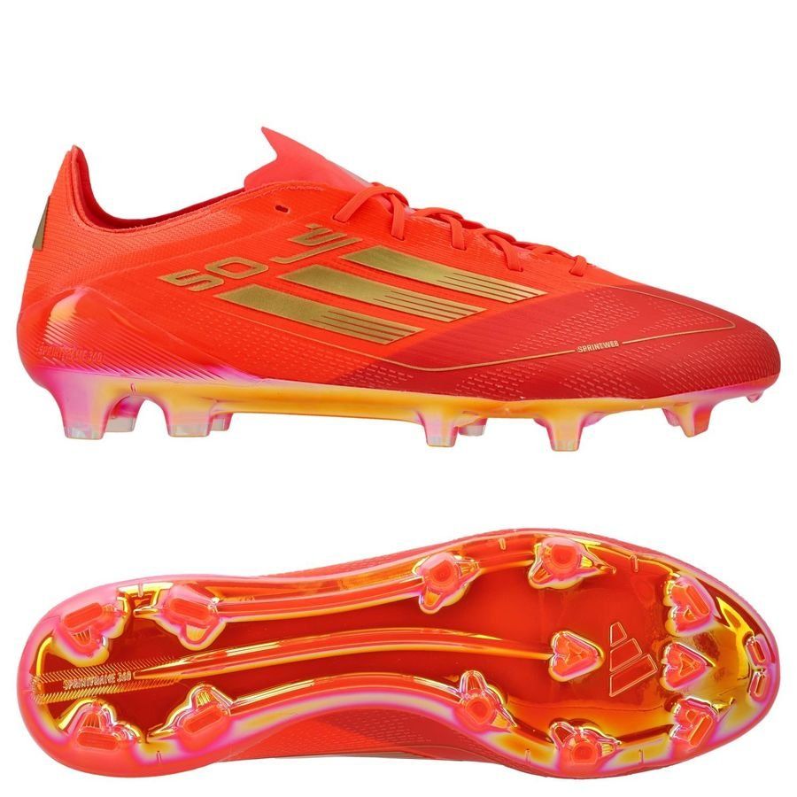 adidas F50 Elite FG Two Horizons - Rouge/Doré/Rouge ÉDITION LIMITÉE