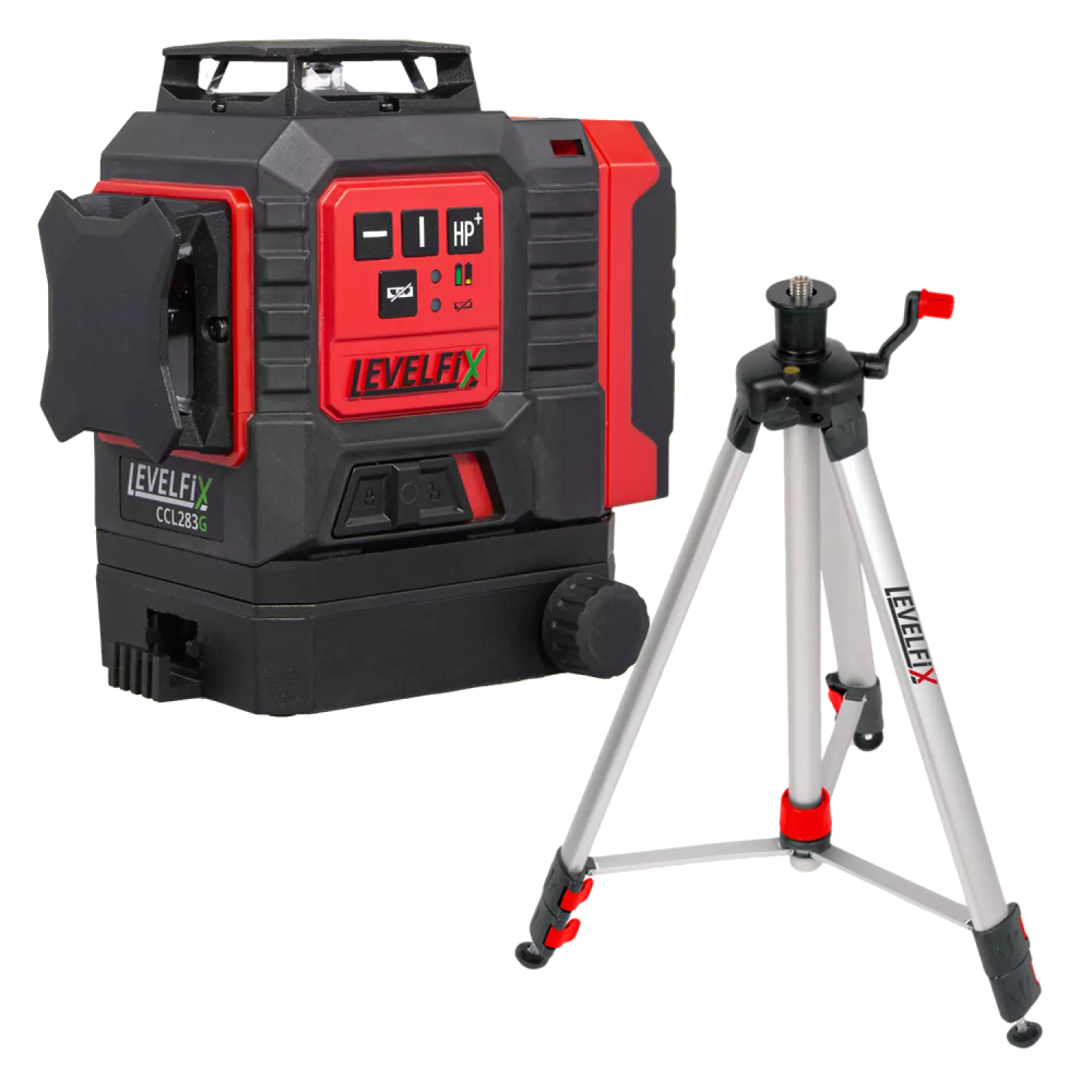 Levelfix CCL283G 3D Kruislijnlaser - Groen - 30m - inclusief statief