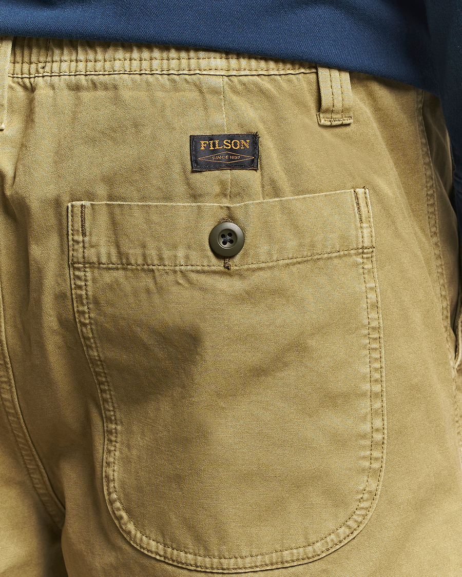 Filson Oakville Canvas Shorts Slate Olive
