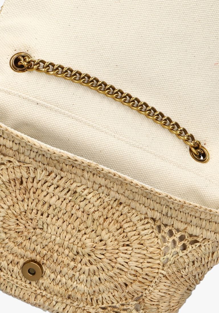 KURT GEIGER LONDON beige kurt geiger london handtas raffia eye md kensington