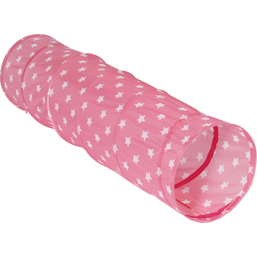 knorr toys® Spieltunnel pink white stars