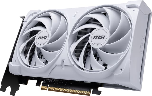 MSI Nvidia GeForce RTX 5060 VENTUS 2X OC 8GB grafikkort (hvid)