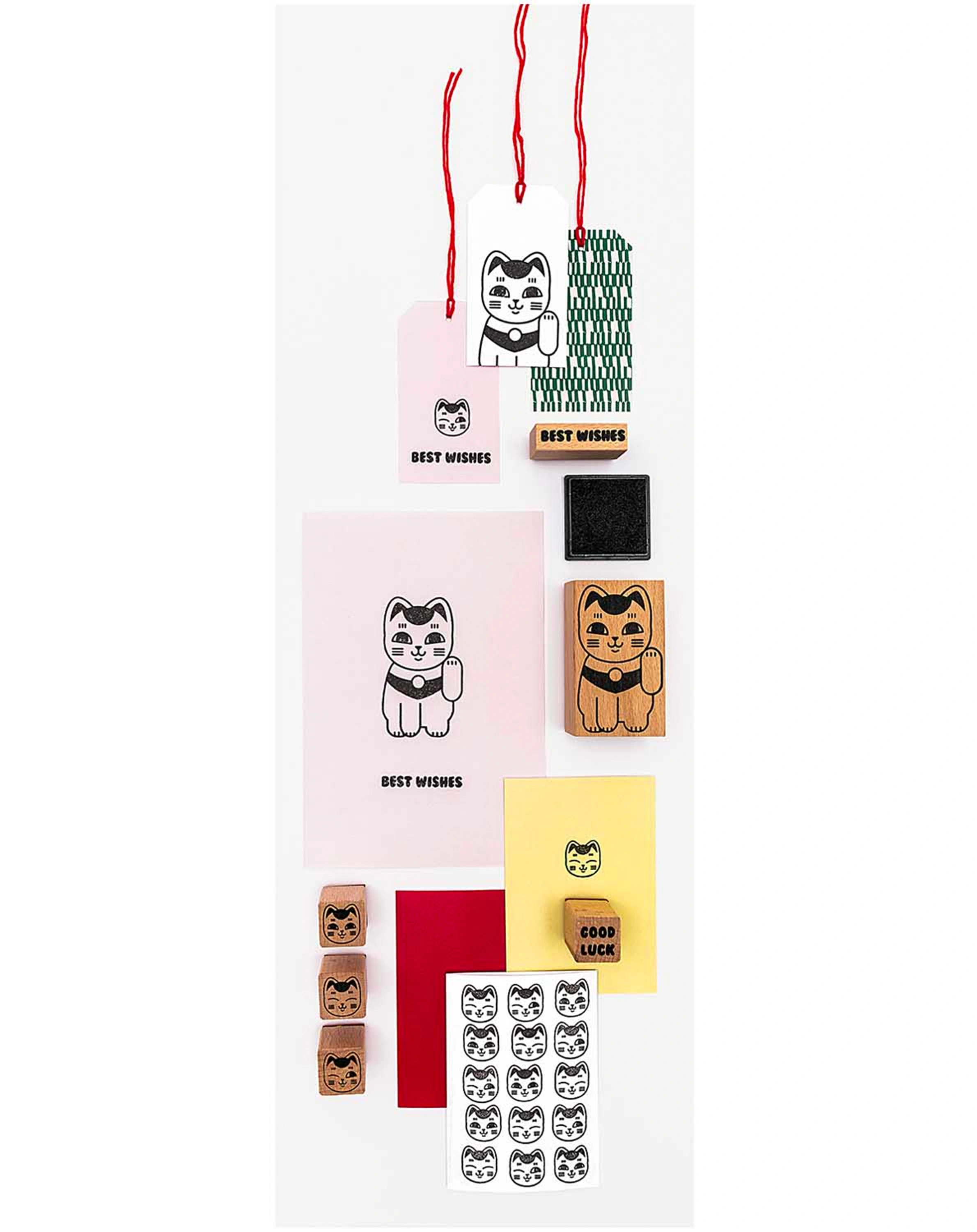 Stempelset PAPER POETRY – WINKEKATZE 7-teilig
