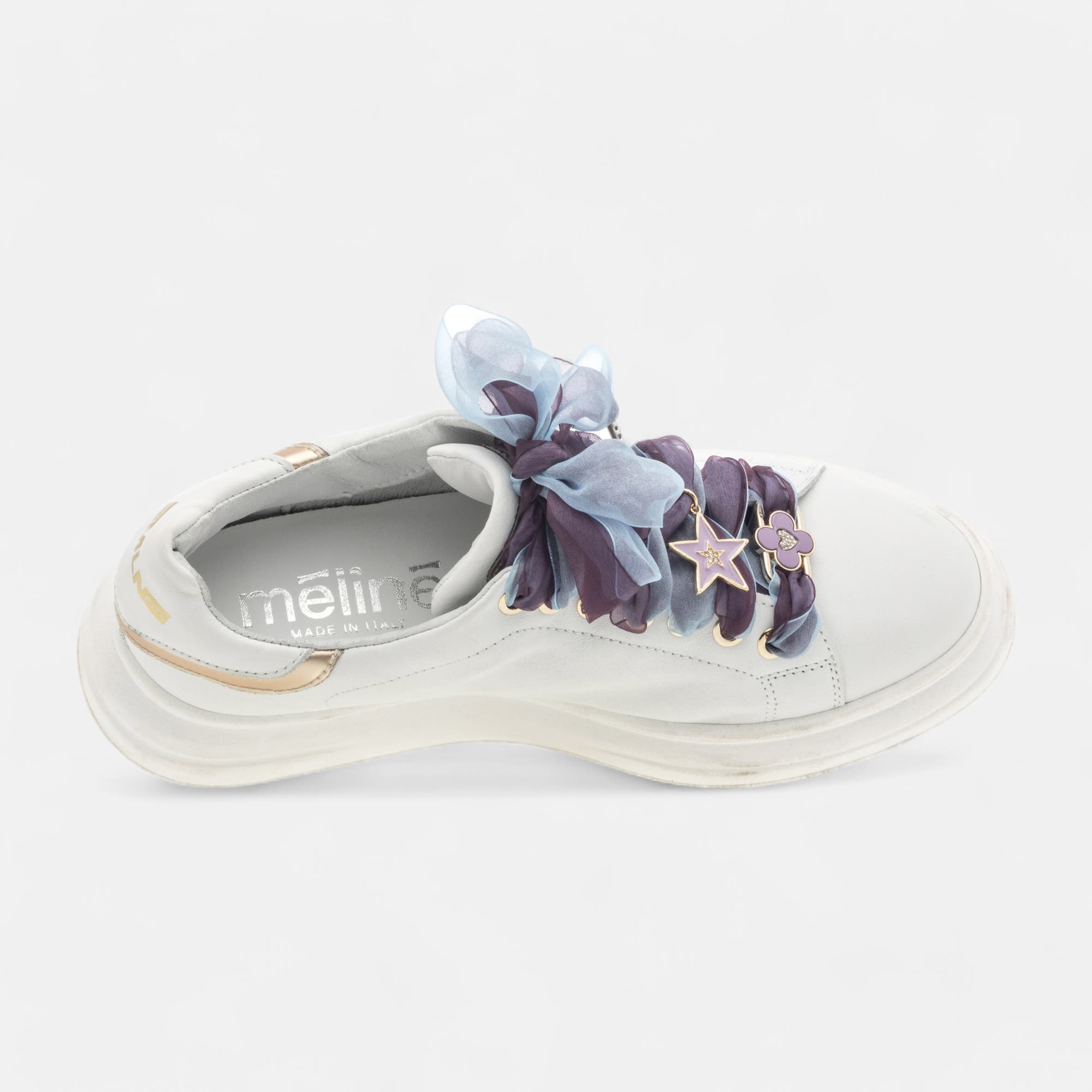 Baskets basses Femme en cuir blanc