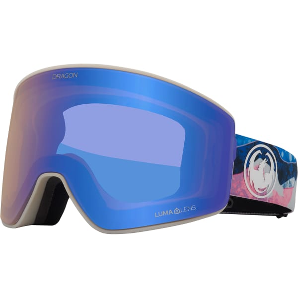 Masque de ski DRAGON PXV2 MTNBLISS/LLFLASHBLUE+LLDKSMK