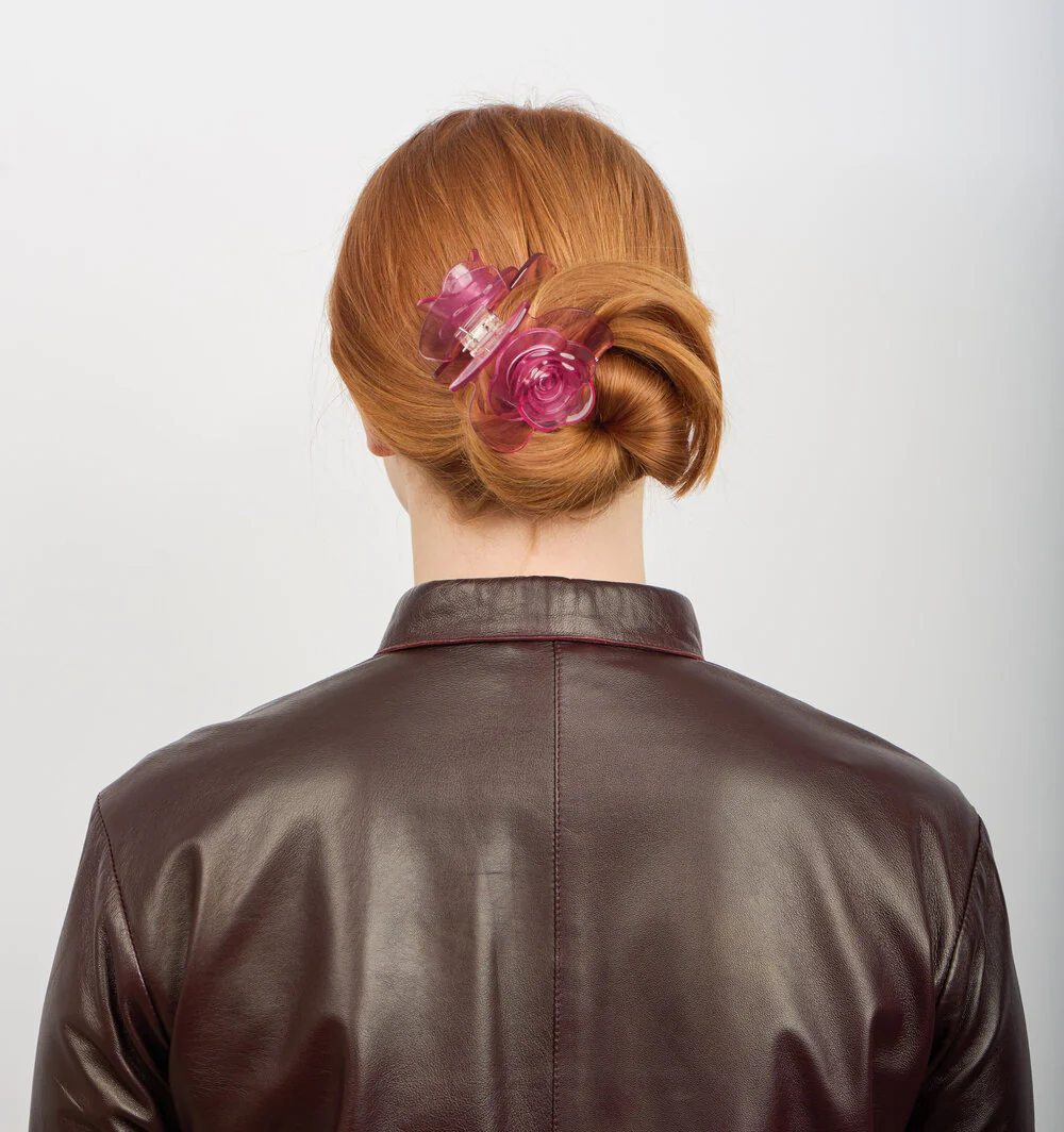 Sui Ava  Rosie Big hårklemme - Plain Rose