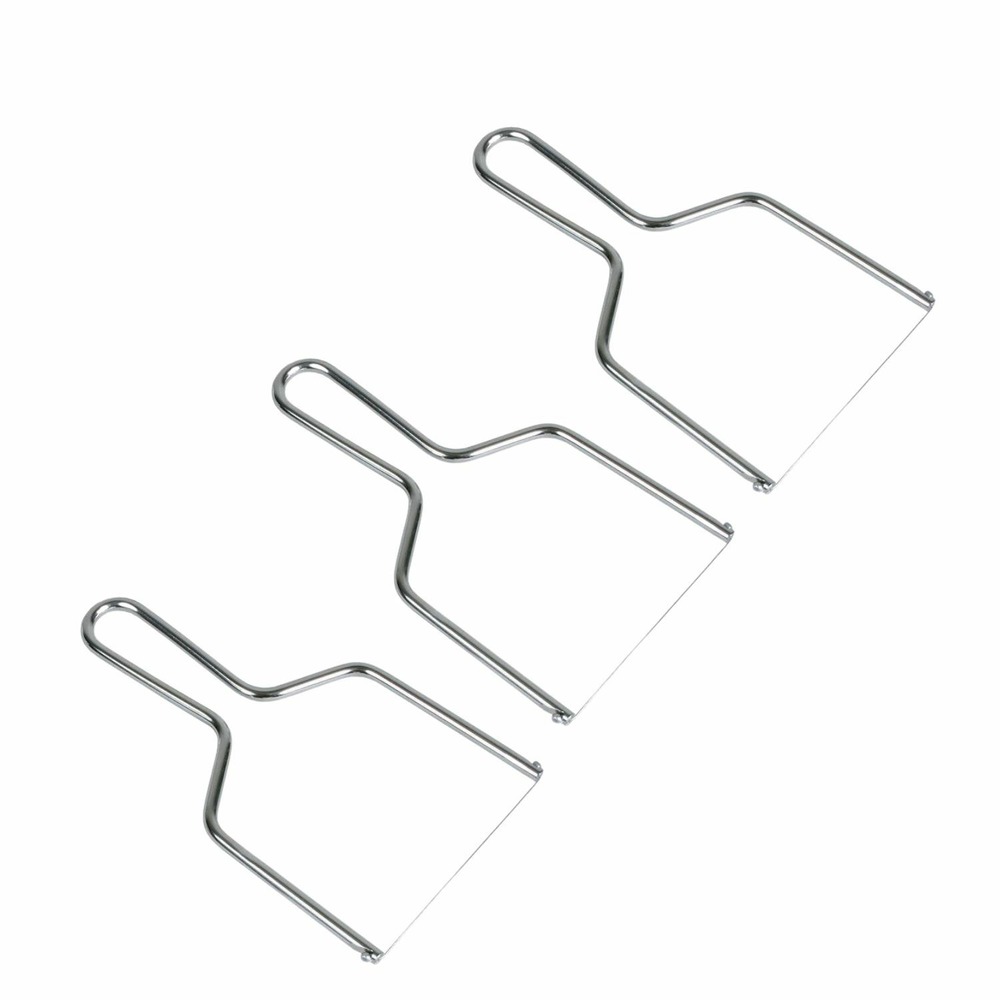 3 lyres à foie gras en inox 10 cm