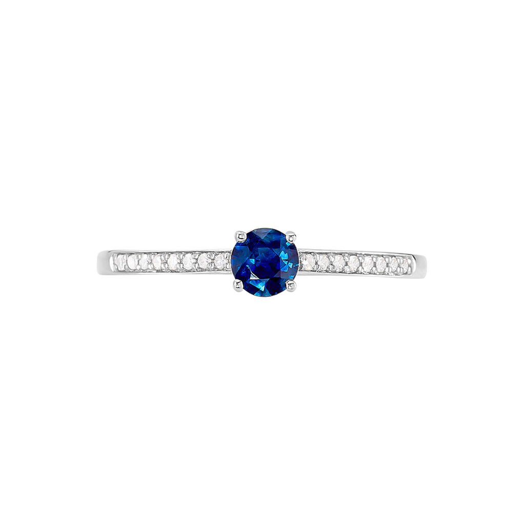 Bague Hardy Or Blanc Saphir Diamant
