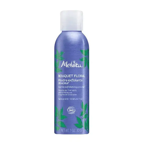Melvita Bouquet Floral Detox Poudre Exfoliante Douceur Cosmebio Flacon 30g