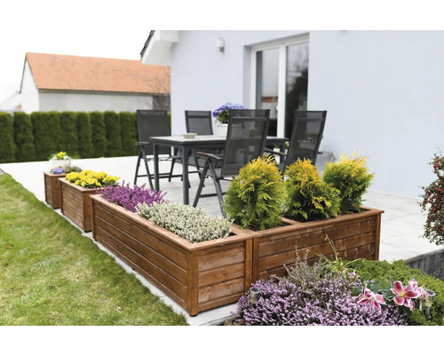 Tatran houten plantenbak, 89 x 43 x 38 cm, kastanje