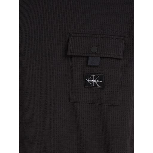 Calvin Klein Jeans Texture Pocket T-shirt, Black, L