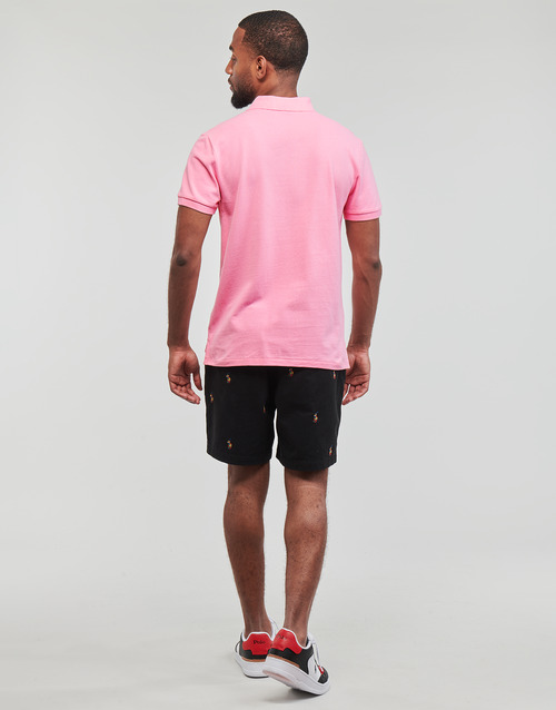 Polo Ralph Lauren - POLO COUPE DROITE EN COTON BASIC MESH Rosa / Course / Pink
