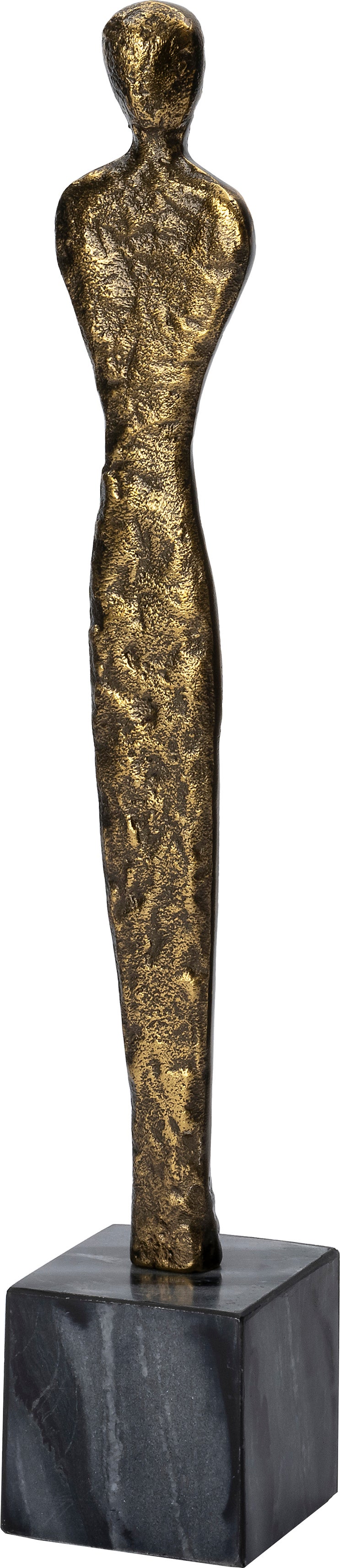 Intratuin beeld op voet Duux goud / zwart 10 x 10 x 45 cm