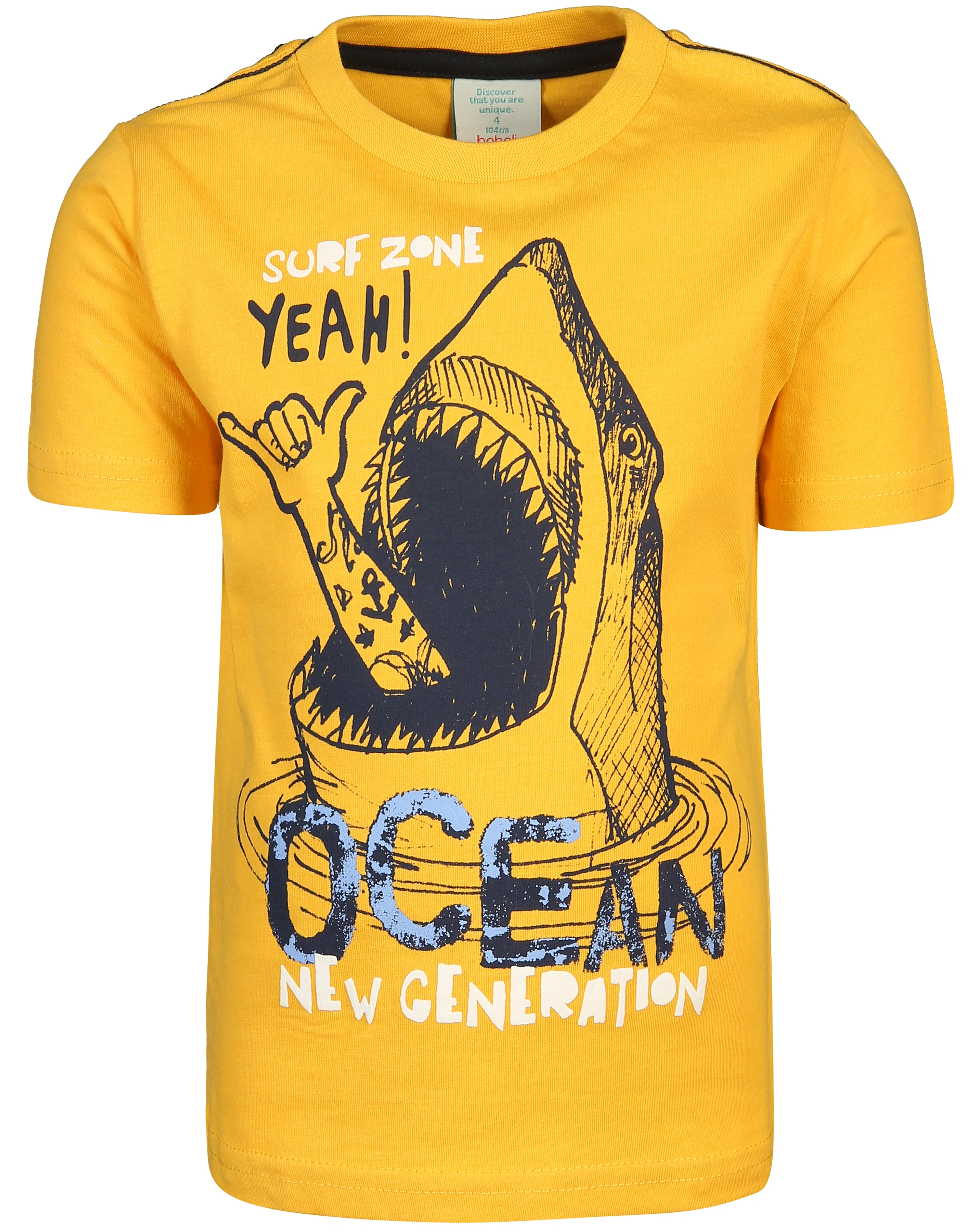 T-Shirt OCEAN mit Shorts in gelb/marine