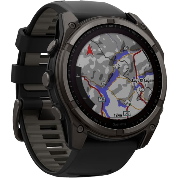 Montre cardio GPS GARMIN FENIX 8 SOLAR 51MM SAPPHIRE TITANE TITANE CARBON GREY