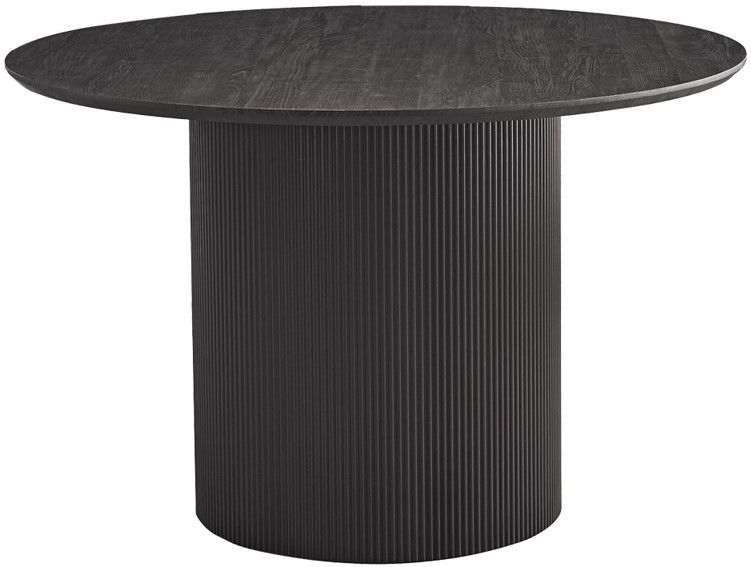 Interiax - Eettafel Rayan - Donkerbruin - 120 cm Rond