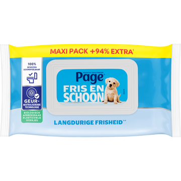Page Compleet Schoon Vochtig Toiletpapier Maxi