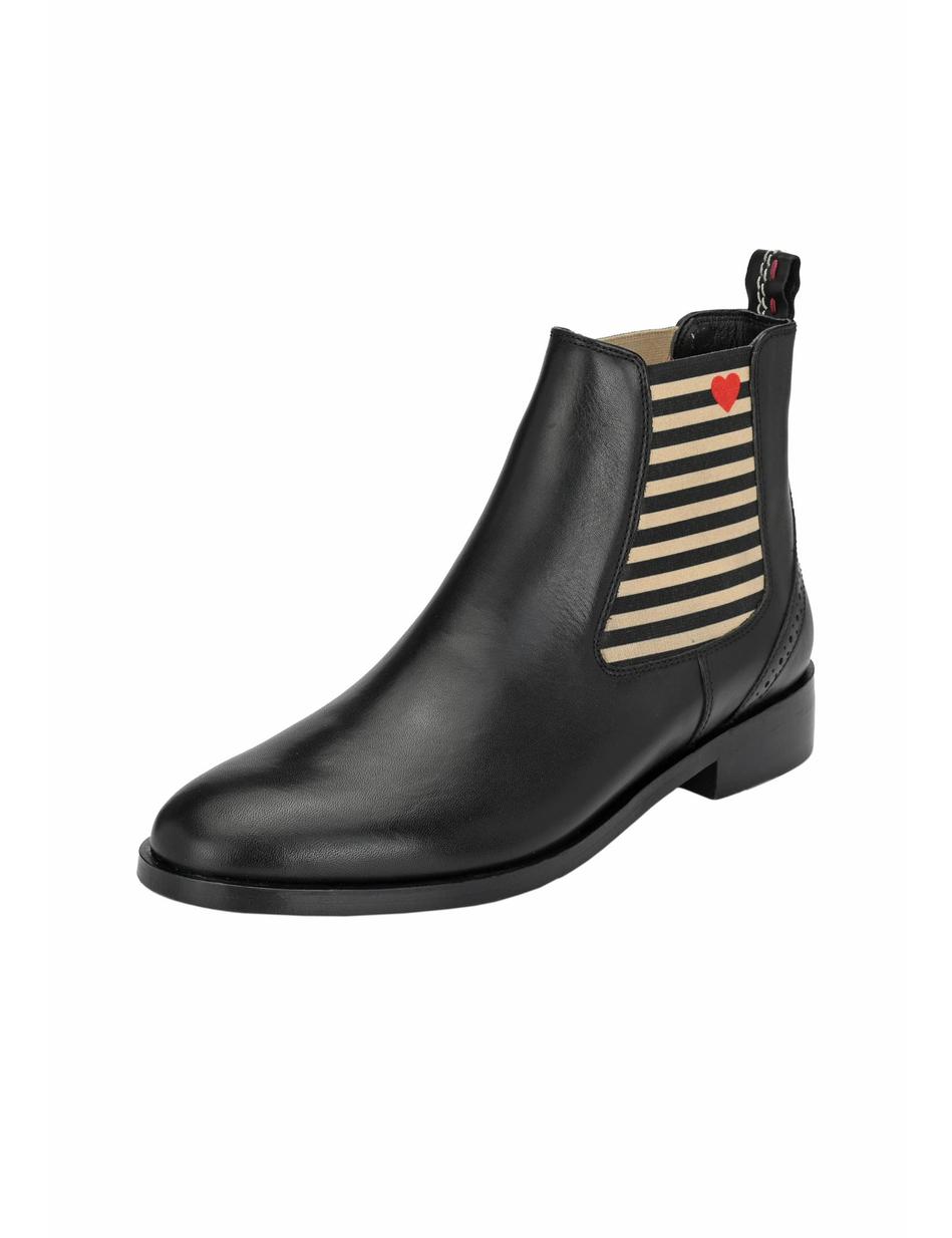 CHELSEA BOOT SUVI MIT STREIFEN UND HERZC
