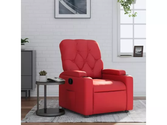 Fauteuil inclinable Rouge Similicuir