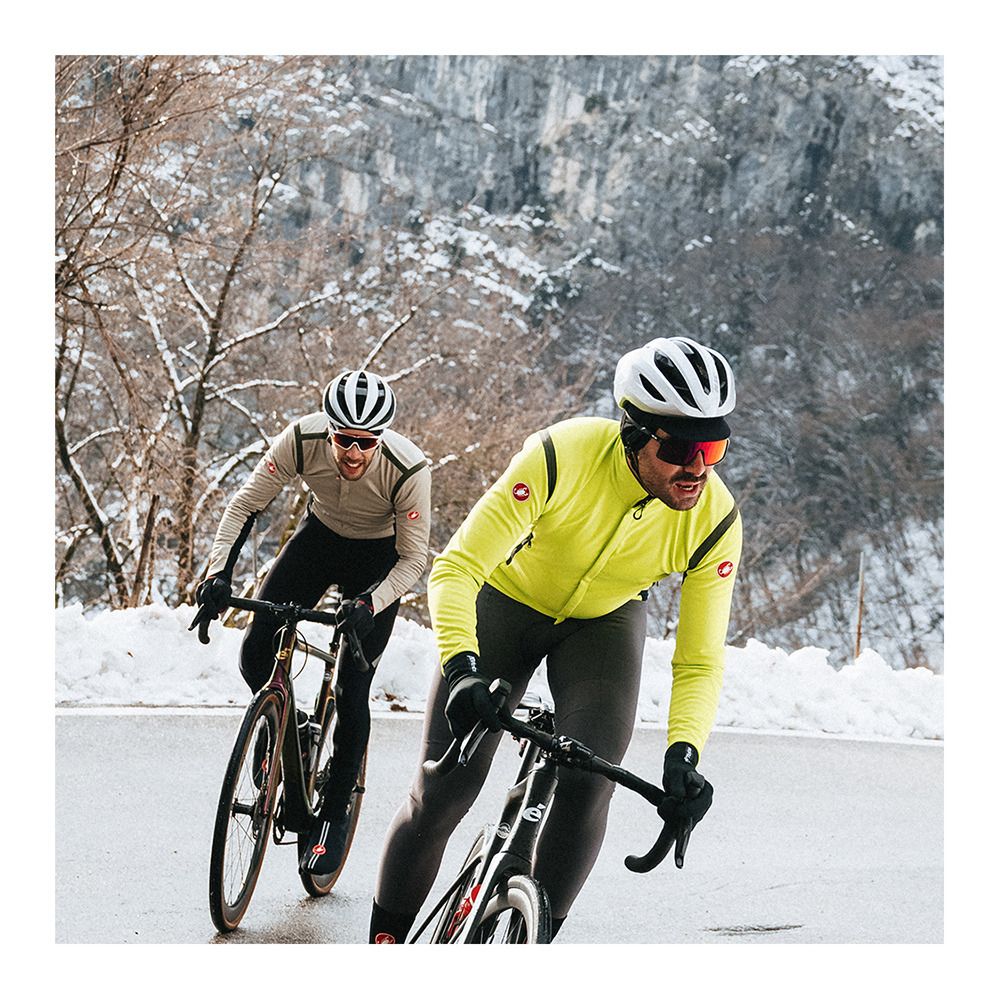 Castelli PERFETTO - Veste Homme electric lime/dark gray