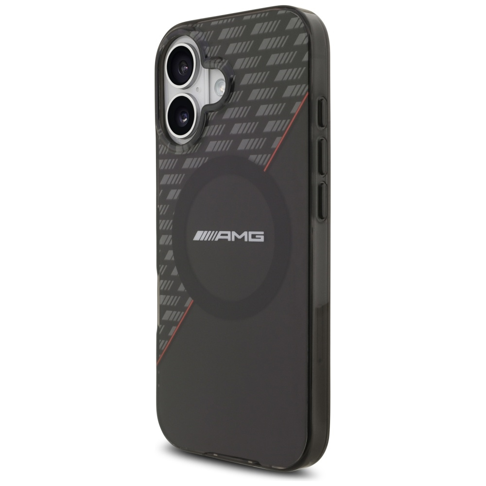 iPhone 17 MagSafe Leder Hardcase Hülle Double Layer (AMHMP17S24HRDKR) - Schwarz