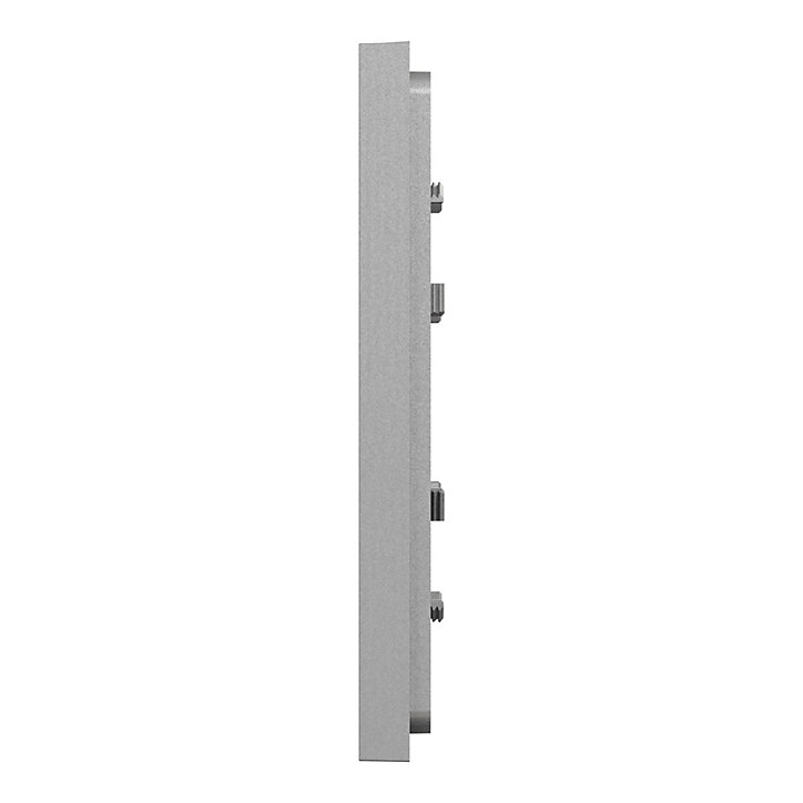 Plaque de finition simple Schneider Electric Unica Déco aluminium