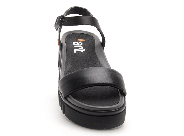Art nu pieds plats femme brithon 1572 noir