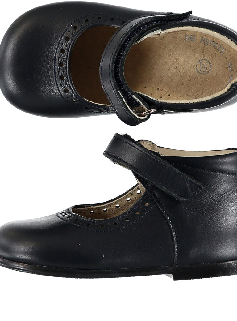 Babies cuir marine bébé fille