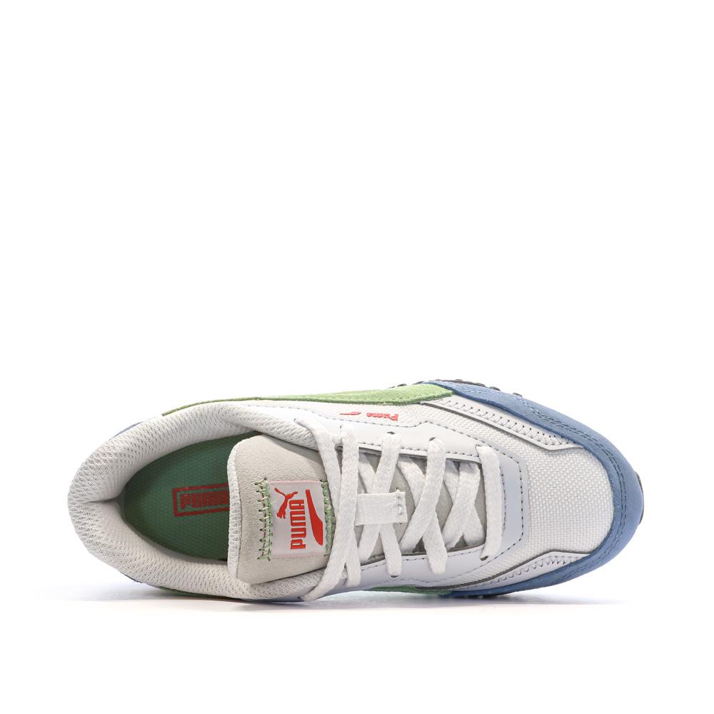 Puma Baskets Beige/Vert/Bleu Fille Puma Blktop