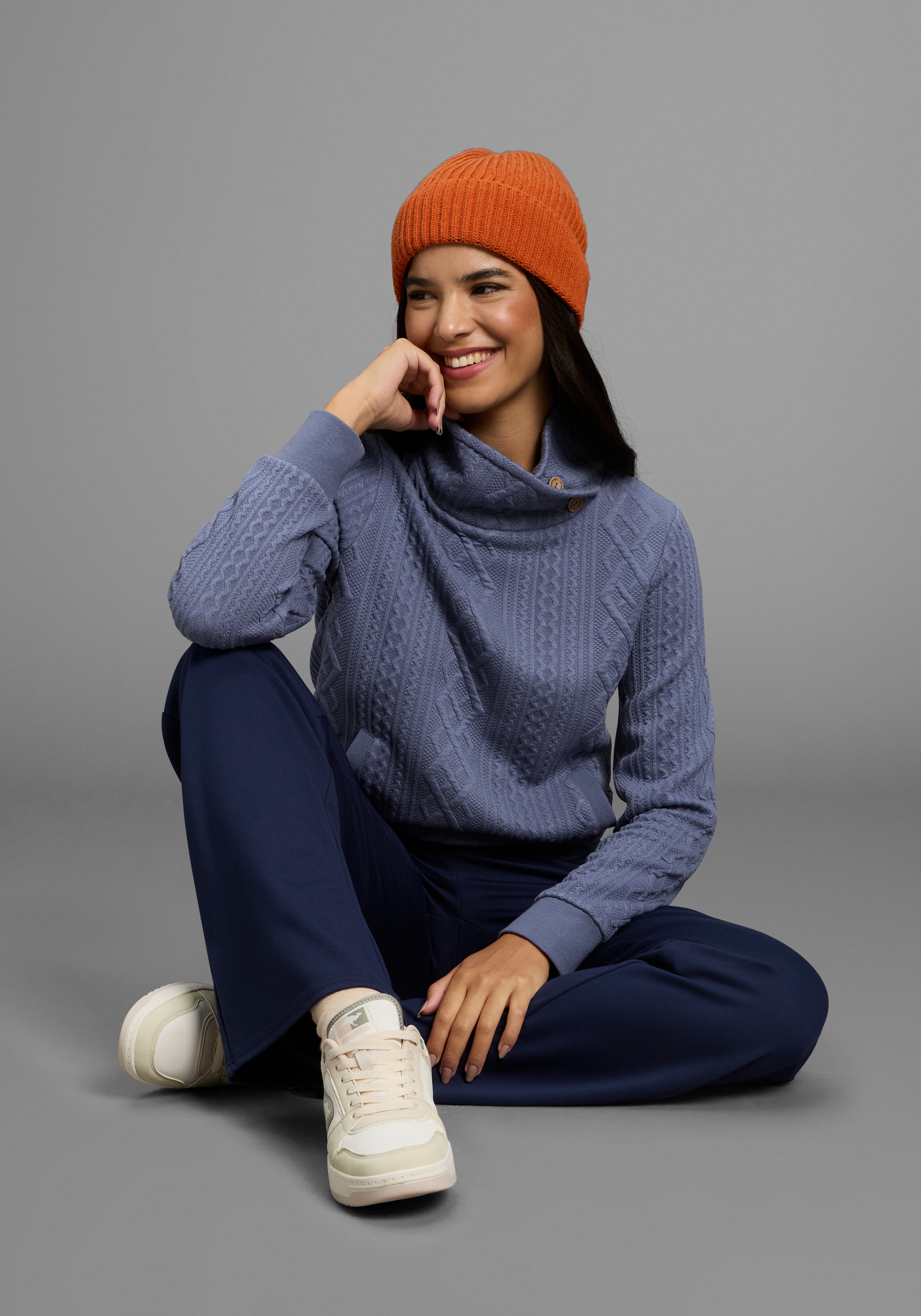 KangaROOS Sweatshirt , mit kuschelig hohem Kragen
