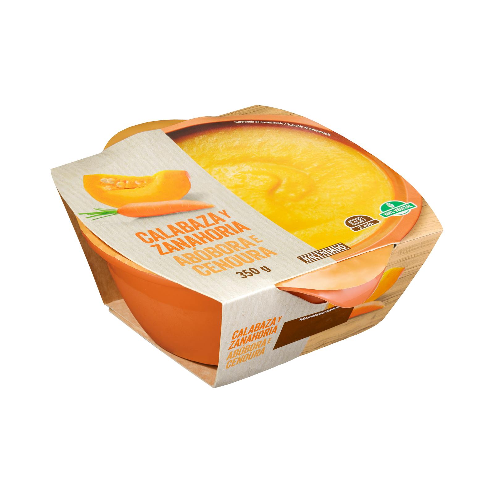 Crème de potiron et carottes Hacendado
