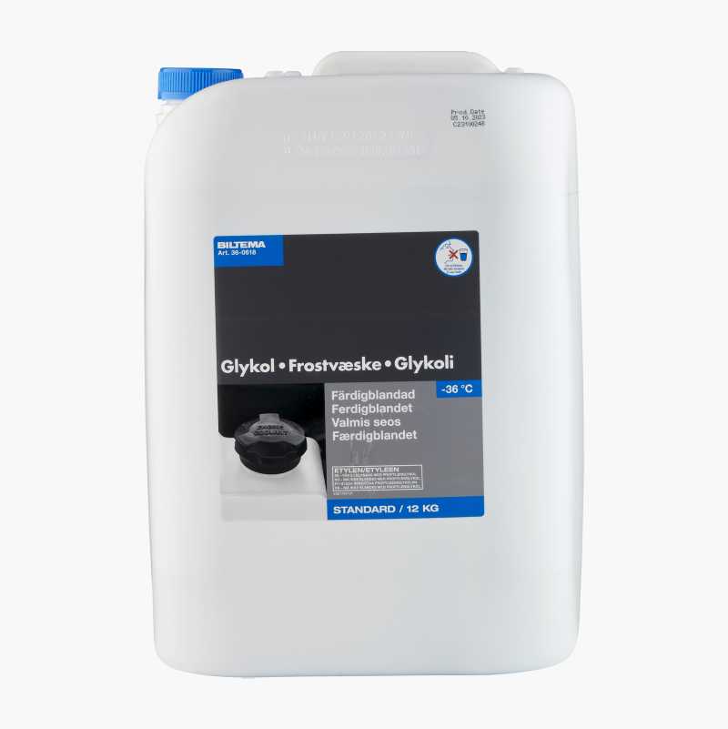Frostvæske (glykol) ferdigblandet, 12 kg