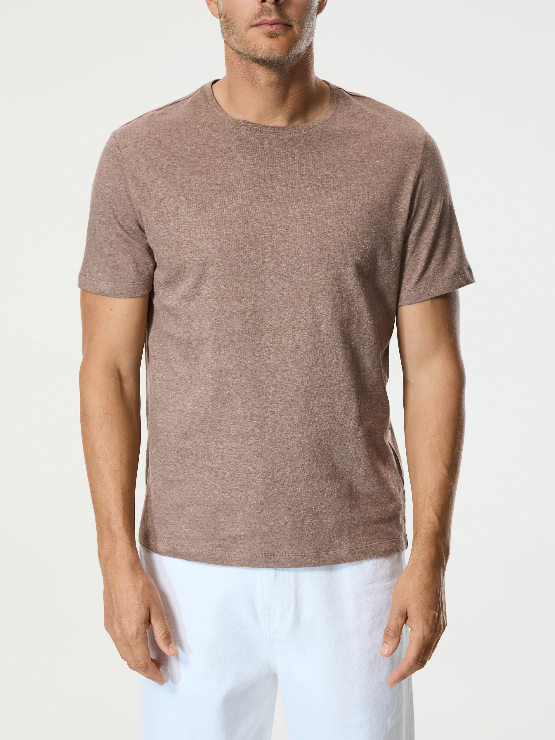 T-Shirt aus Leinenmischung