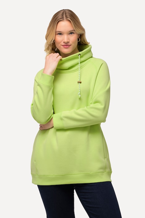 Sweatshirt, weiter Stehkragen, Taschen, Raglan-Langarm