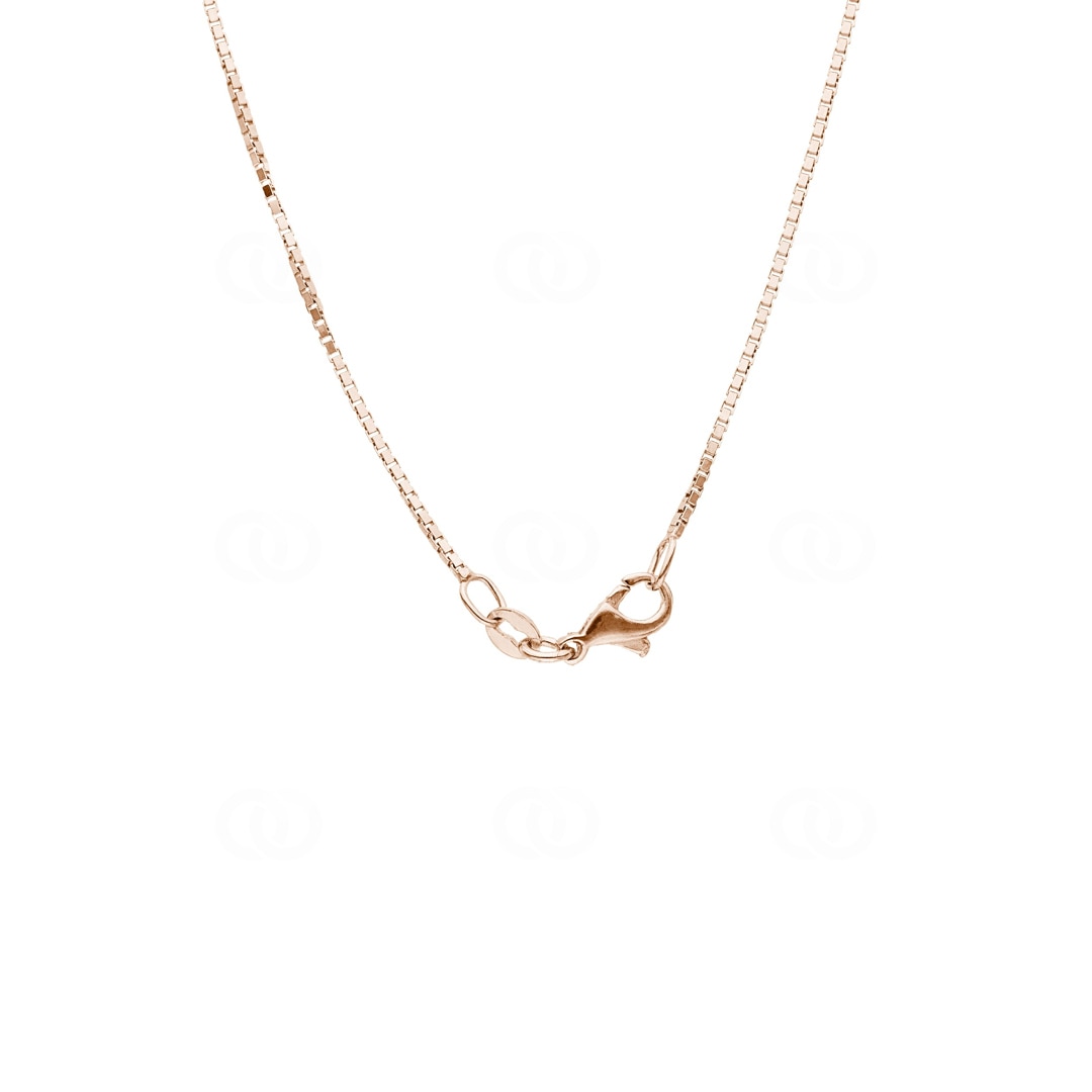 Venezianerkette diamantiert 750/18 K Rotgold 1.0mm