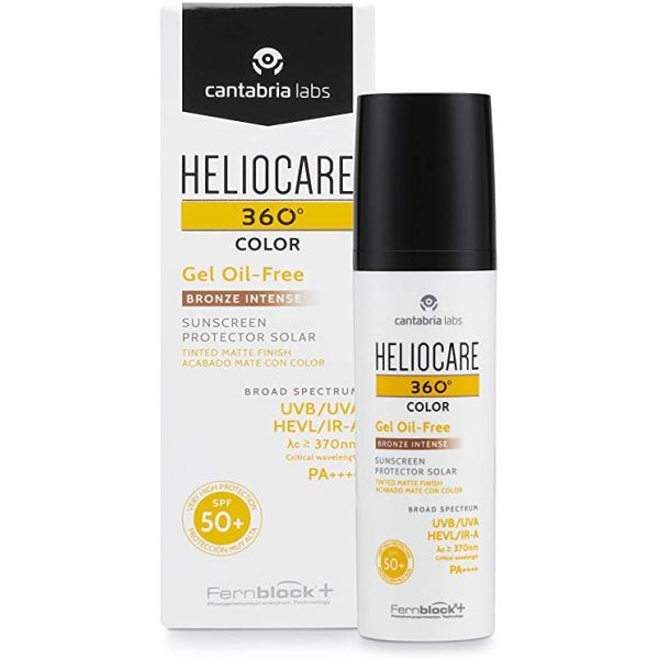 Protetor Solar Heliocare 360º Gel Oil-Free Cor Bronze Intense SPF50  50ml