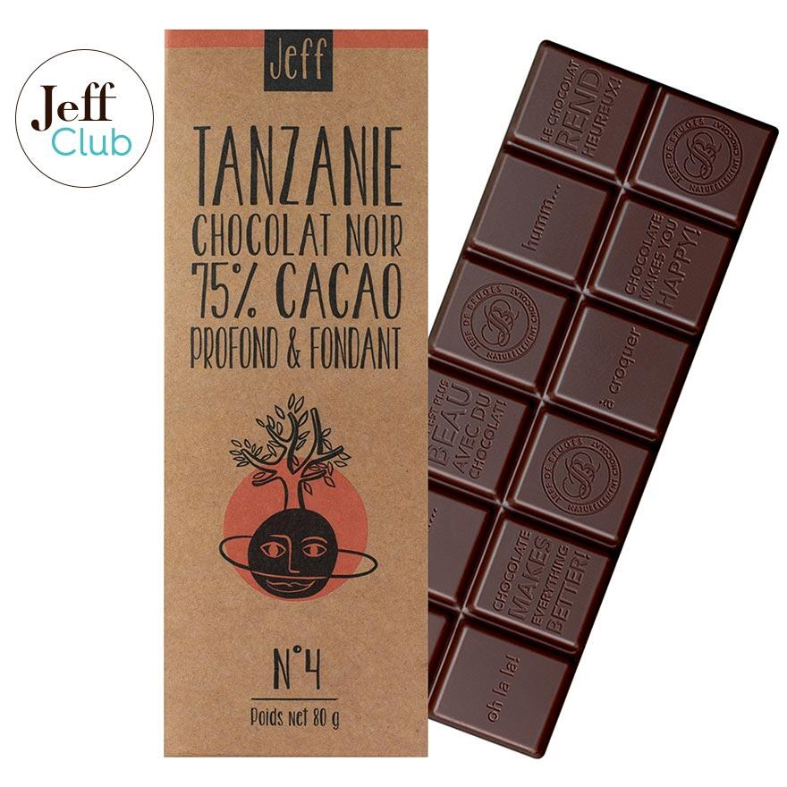 Tablette N°4 Chocolat Noir 75% Tanzanie