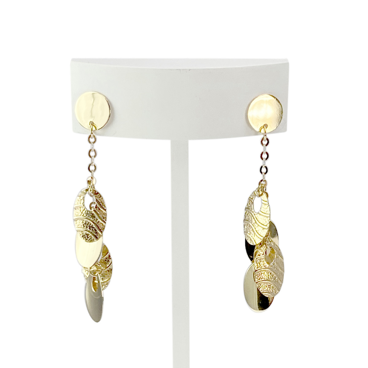Boucles d'oreilles d'occasion or 750 jaune