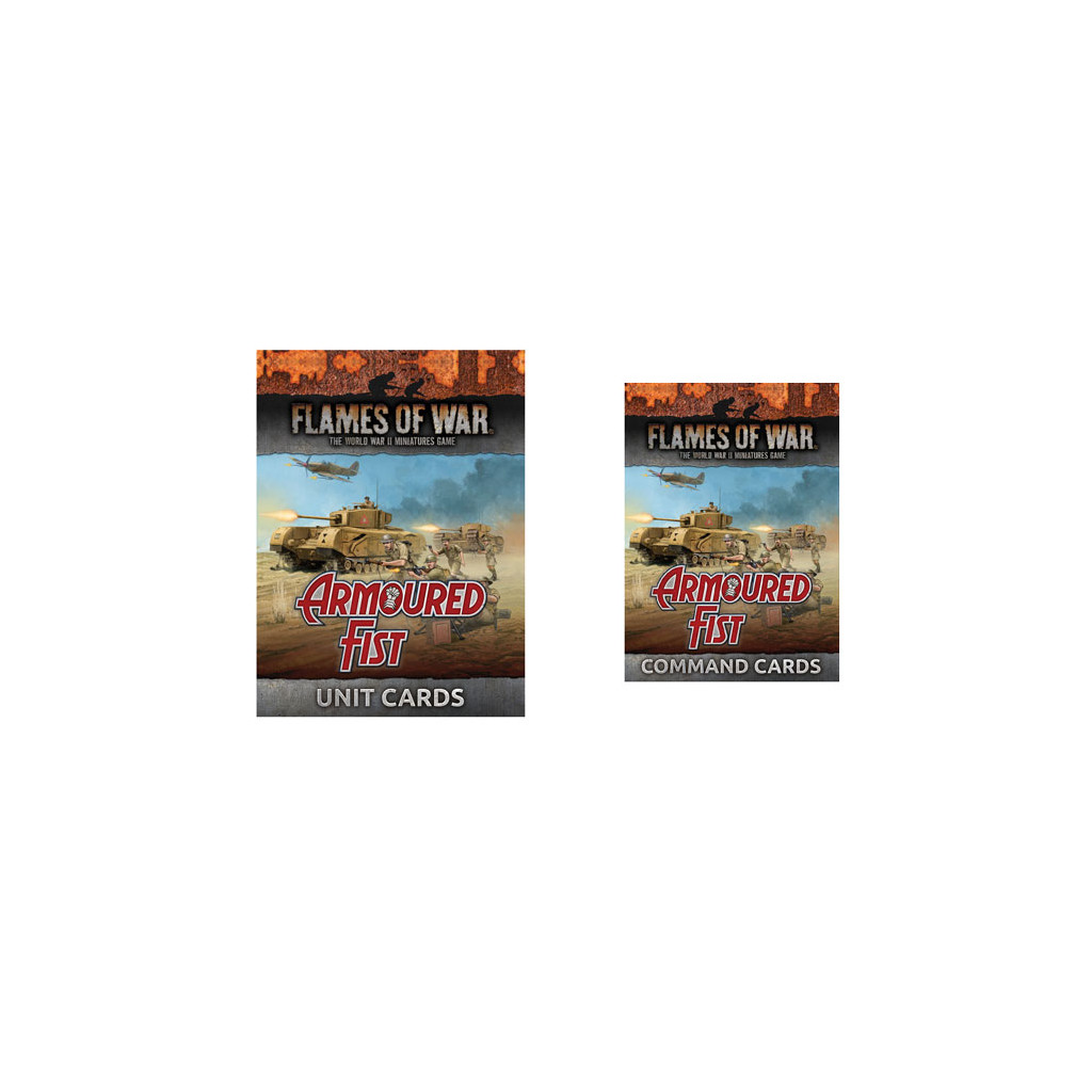 Flames of War - British Armoured Fist Unit and Command Cards