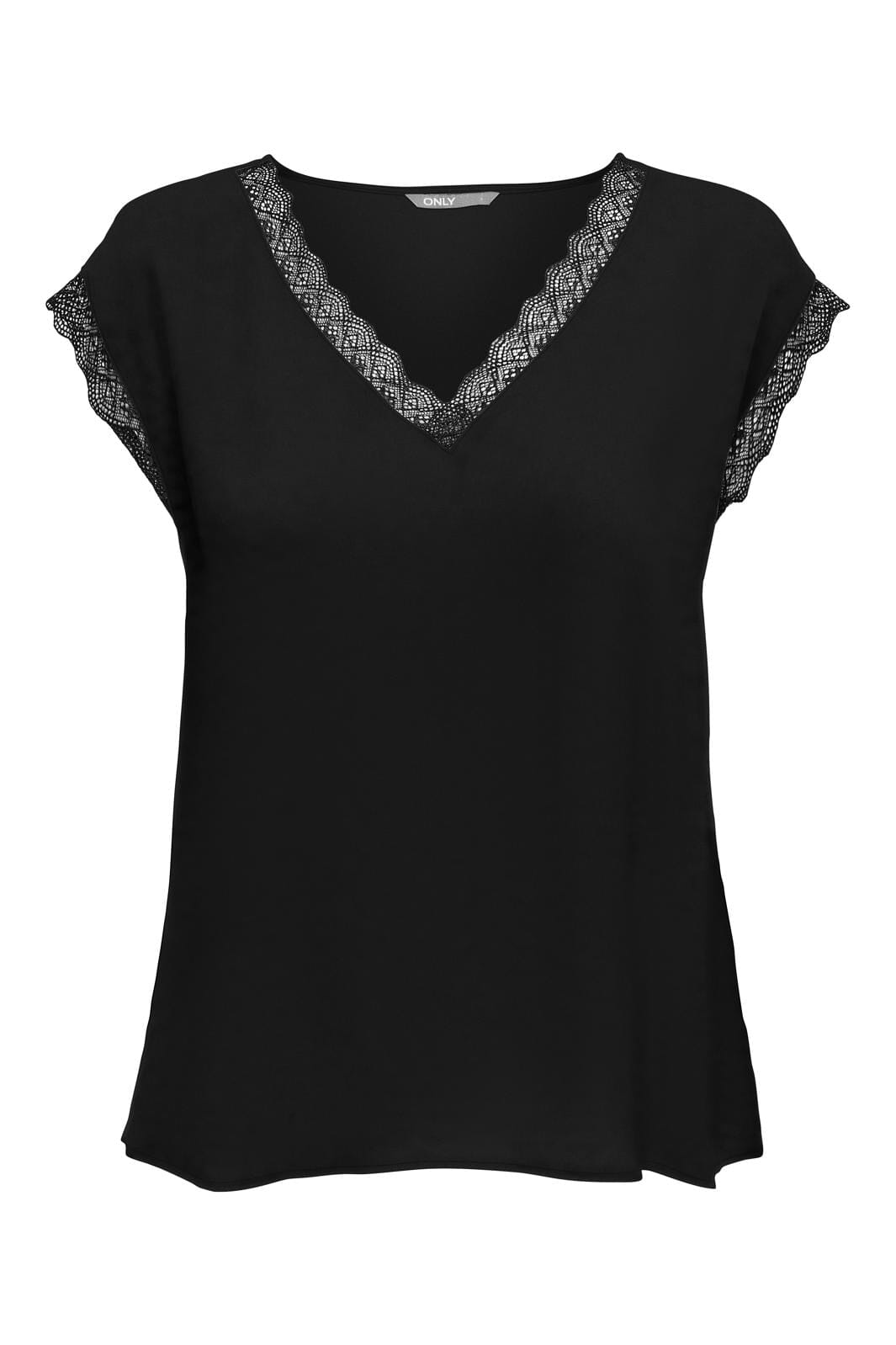 Only Onljasmina S/S V-Neck Lace Top