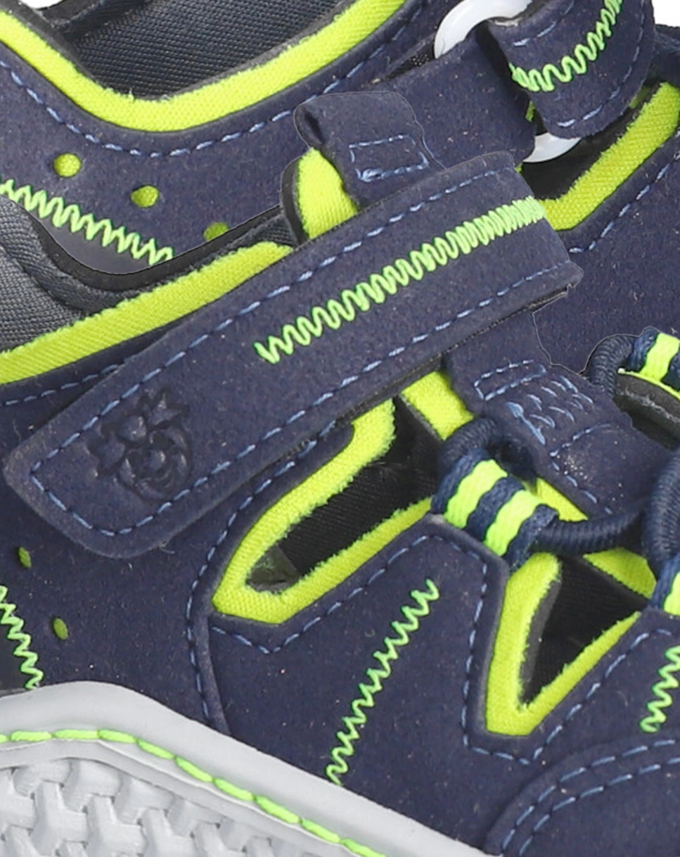 Barfußschuhe JERRY in ozean/neongelb